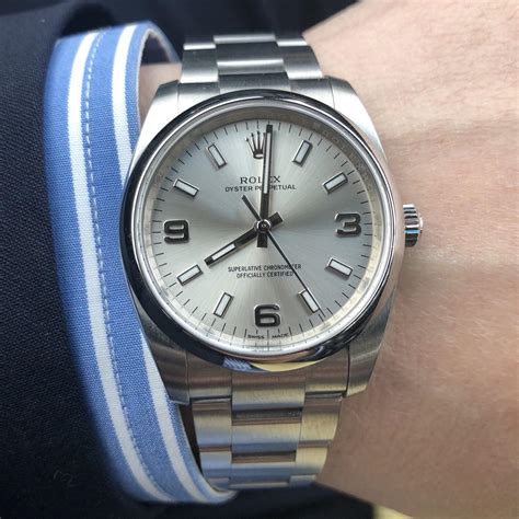 rolex silver dial review|More.